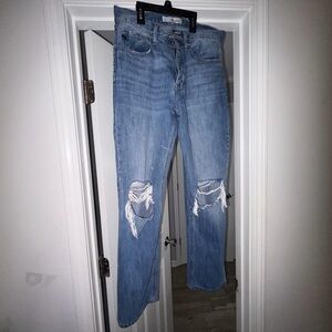 Kan can cropped Blue Jeans
